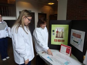 Kerin Hamidiani (right in photo) coordinator of the dental assistant program, and a dental assisting student at a recent Health & Wellness Fair