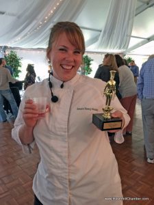 Chef Laura Henry-Zoubir, Development Chef, Joseph's Gourmet Pasta was the winner of the "Round One" Competition.